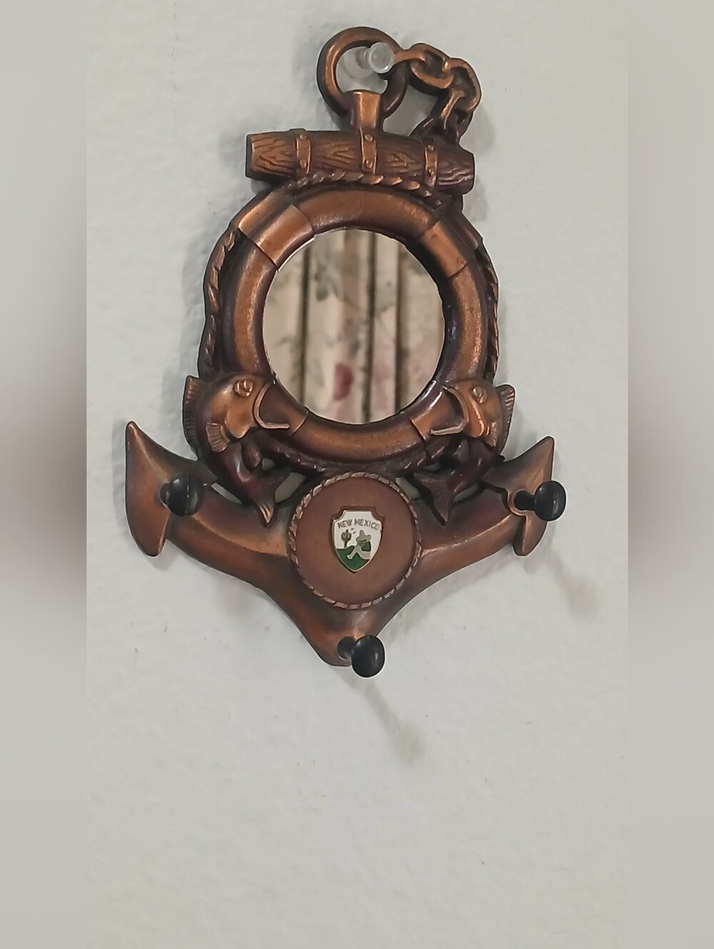 Vintage Nautical Anchor With   Mirror Wall Decor | New Mexico Souviner